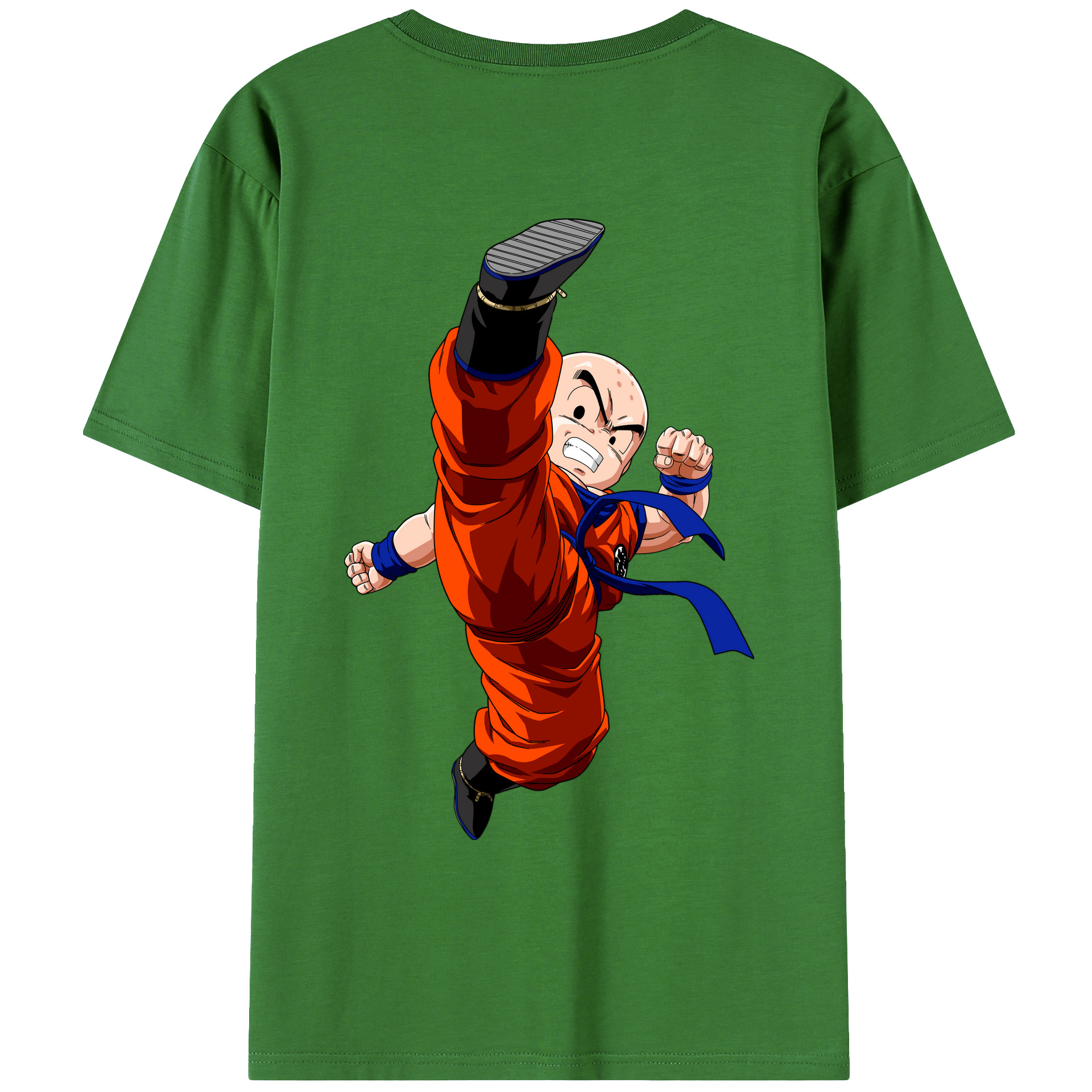 （画像用） ドラゴンボール クリリン DRAGON BALL krillin レディース半袖Tシャツ(バックプリント)